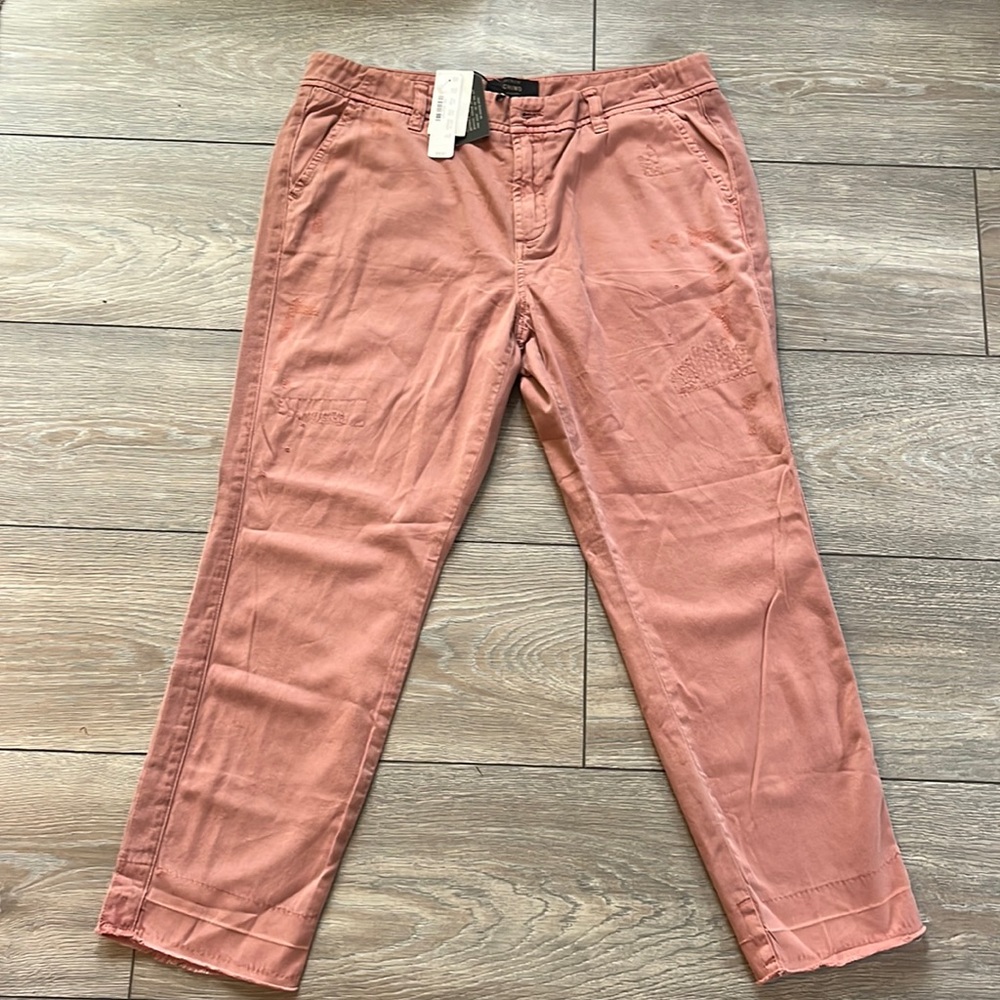 NWT J CREW CHINO PANTS SZ 10